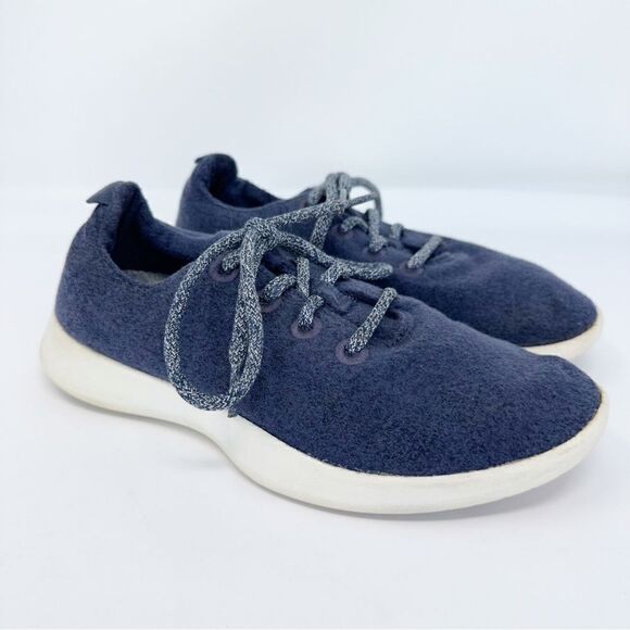 Allbirds Wool Running Sneakers Blue Size 8 - Picture 1 of 8